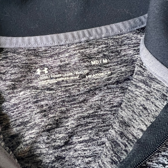 Large under armor dry fit long sleeve half zip - Picture 2 of 2
